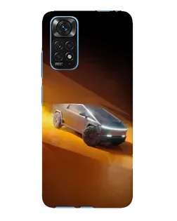 Чехол для Xiaomi Redmi Note 11E Pro с картинкой «Cybertruck в пустыне»
