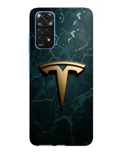 Чехол для Xiaomi Redmi Note 11E Pro с картинкой «Мраморная Tesla Gold»