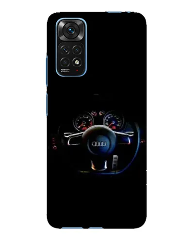 Чехол для Xiaomi Redmi Note 11E Pro с картинкой «Салон Audi — руль»