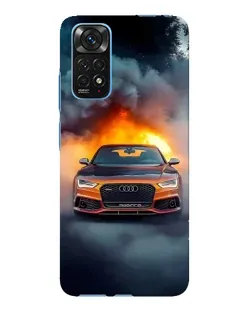 Чехол для Xiaomi Redmi Note 11E Pro с картинкой «Audi в огненном дыму» Чехол для Xiaomi Redmi Note 11E Pro с картинкой «Audi в огненном дыму»