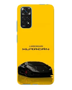 Чехол для Xiaomi Redmi Note 11E Pro с картинкой «Lamborghini Huracan черный»