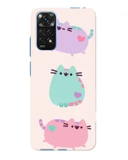 Чохол для Xiaomi Redmi Note 11E Pro з картинкою «Pusheen тріо» Чохол для Xiaomi Redmi Note 11E Pro з картинкою «Pusheen тріо»