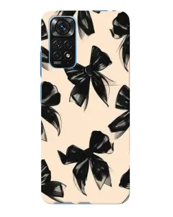 Чохол для Xiaomi Redmi Note 11E Pro з картинкою «Патерн чорні банти» Чохол для Xiaomi Redmi Note 11E Pro з картинкою «Патерн чорні банти»