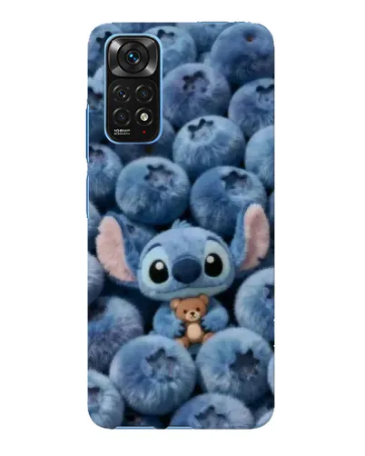 Чехол для Xiaomi Redmi Note 11E Pro с картинкой «Стич и голубика»