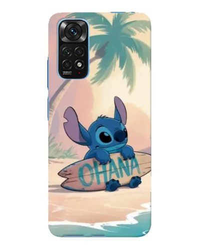 Чехол для Xiaomi Redmi Note 11E Pro с картинкой «Стич на серфе»