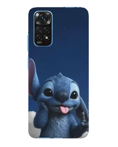 Чехол для Xiaomi Redmi Note 11E Pro с картинкой «Стич в облаках»