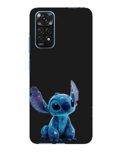 Чехол для Xiaomi Redmi Note 11E Pro с картинкой «Стич на черном»