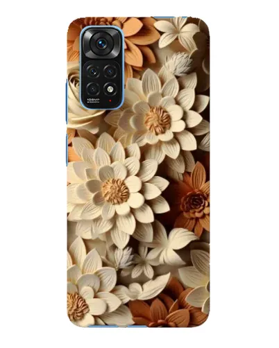 Чехол для Xiaomi Redmi Note 11E Pro с картинкой «Бежевый флористический декор» Чехол для Xiaomi Redmi Note 11E Pro с картинкой «Бежевый флористический декор»