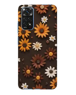 Чохол для Xiaomi Redmi Note 11E Pro з картинкою «Візерунок з маленьких соняшників»