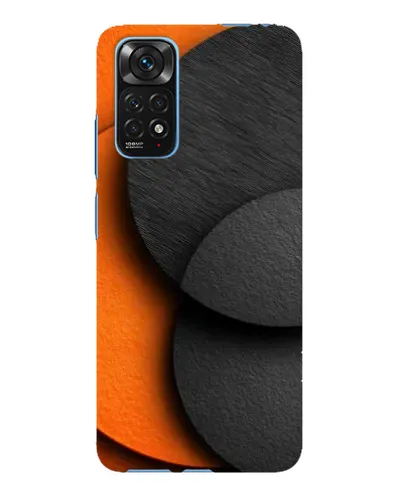 Чехол для Xiaomi Redmi Note 11E Pro с картинкой «Геометрия оранжевых кругов»