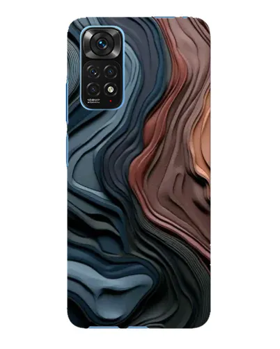 Чехол для Xiaomi Redmi Note 11E Pro с картинкой «Цветные волны каньона»