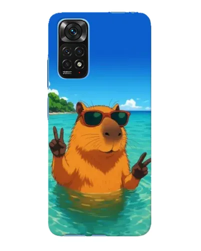 Чехол для Xiaomi Redmi Note 11E Pro с картинкой «Морская капибара»