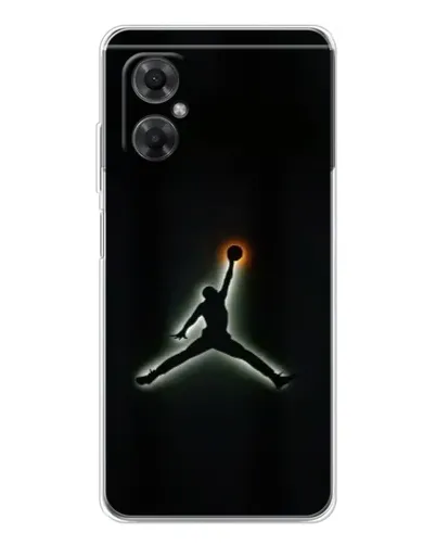 Чехол для Xiaomi Redmi Note 11R с картинкой «Jordan Gradient Logo»