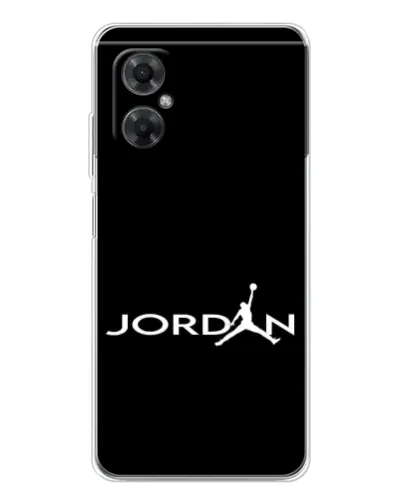 Чехол для Xiaomi Redmi Note 11R с картинкой «Jordan White Logo»