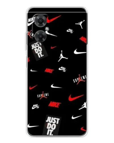 Чехол для Xiaomi Redmi Note 11R с картинкой «Nike Mix Pattern»
