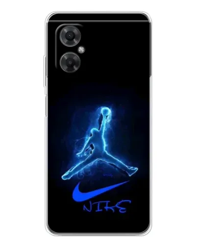Чехол для Xiaomi Redmi Note 11R с картинкой «Jordan Neon Blue»