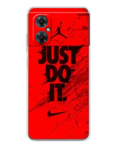 Чехол для Xiaomi Redmi Note 11R с картинкой «Nike Just Do It»