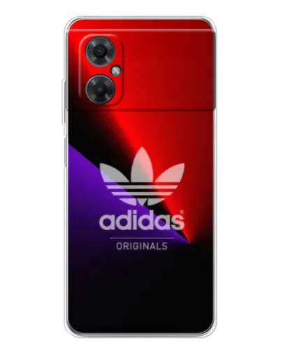 Чехол для Xiaomi Redmi Note 11R с картинкой «Adidas Red Neon»