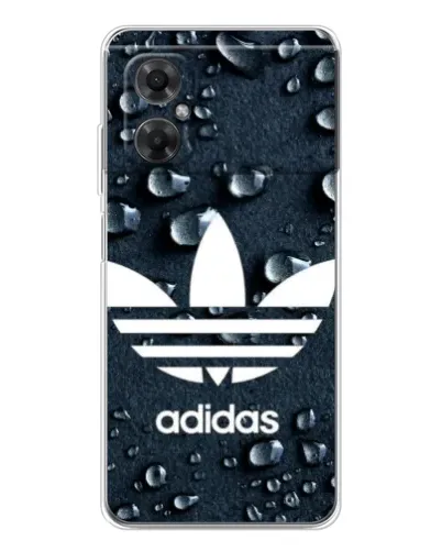 Чехол для Xiaomi Redmi Note 11R с картинкой «Adidas Trefoil Blue»