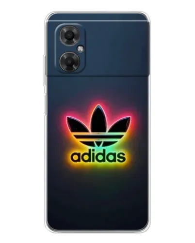 Чехол для Xiaomi Redmi Note 11R с картинкой «Неоновый Adidas»
