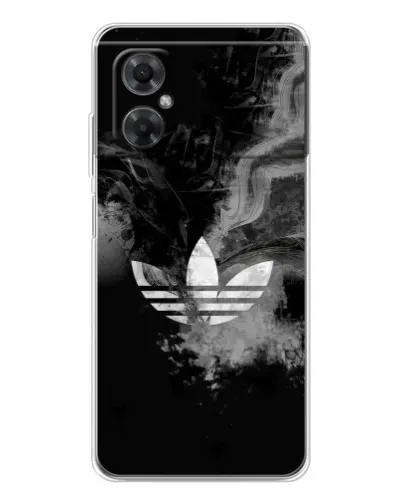 Чехол для Xiaomi Redmi Note 11R с картинкой «Абстрактный дым Adidas»