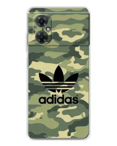 Чехол для Xiaomi Redmi Note 11R с картинкой «Милитари стиль Adidas»