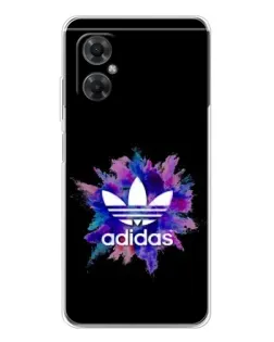 Чехол для Xiaomi Redmi Note 11R с картинкой «Взрыв красок Adidas»