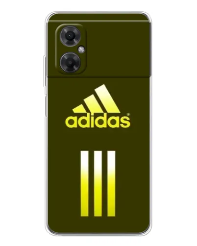 Чехол для Xiaomi Redmi Note 11R с картинкой «Оливковый градиент Adidas»