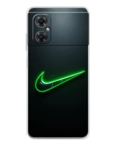 Чехол для Xiaomi Redmi Note 11R с картинкой «Неоновый контур Nike» Чехол для Xiaomi Redmi Note 11R с картинкой «Неоновый контур Nike»
