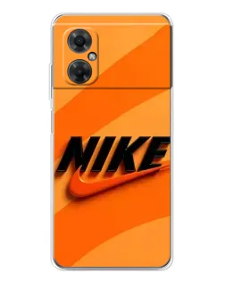 Чехол для Xiaomi Redmi Note 11R с картинкой «Оранжевый драйв Nike» Чехол для Xiaomi Redmi Note 11R с картинкой «Оранжевый драйв Nike»