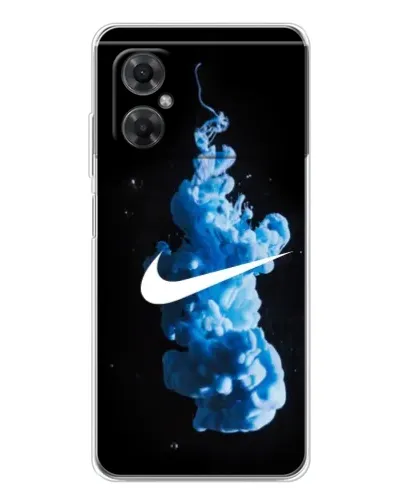 Чехол для Xiaomi Redmi Note 11R с картинкой «Nike и синий дым» Чехол для Xiaomi Redmi Note 11R с картинкой «Nike и синий дым»