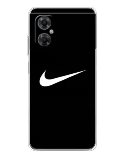 Чехол для Xiaomi Redmi Note 11R с картинкой «Минималистический Найк»