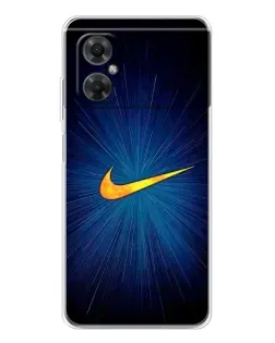 Чехол для Xiaomi Redmi Note 11R с картинкой «Синий пульс Nike»