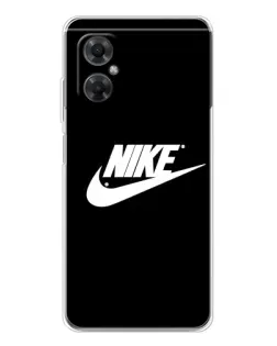 Чехол для Xiaomi Redmi Note 11R с картинкой «Мазки краски Nike»