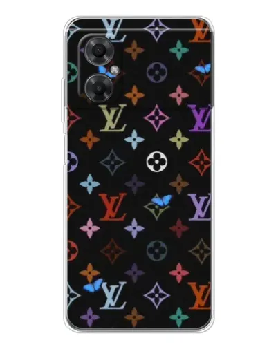 Чехол для Xiaomi Redmi Note 11R с картинкой «Цветная монограмма LV» Чехол для Xiaomi Redmi Note 11R с картинкой «Цветная монограмма LV»