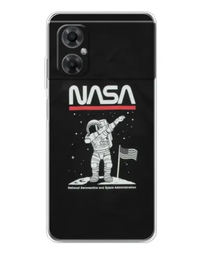 Чехол для Xiaomi Redmi Note 11R с картинкой «NASA — шагаем по Луне» Чехол для Xiaomi Redmi Note 11R с картинкой «NASA — шагаем по Луне»