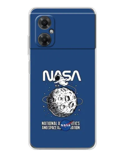 Чехол для Xiaomi Redmi Note 11R с картинкой «NASA — лунная миссия» Чехол для Xiaomi Redmi Note 11R с картинкой «NASA — лунная миссия»