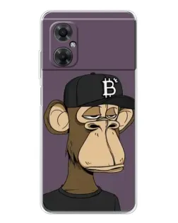 Чехол для Xiaomi Redmi Note 11R с картинкой «Bored Ape в кепке» Чехол для Xiaomi Redmi Note 11R с картинкой «Bored Ape в кепке»