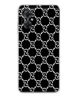 Чехол для Xiaomi Redmi Note 11R с картинкой «Gucci — сетчатый паттерн»