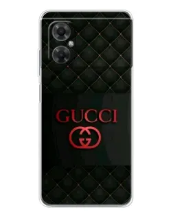 Чехол для Xiaomi Redmi Note 11R с картинкой «Gucci — стеганый черный»