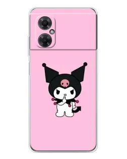 Чехол для Xiaomi Redmi Note 11R с картинкой «Kuromi — розовая нежность»