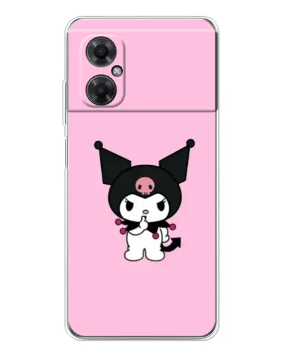 Чехол для Xiaomi Redmi Note 11R с картинкой «Kuromi — розовая нежность»