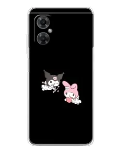 Чехол для Xiaomi Redmi Note 11R с картинкой «My Melody и Kuromi»