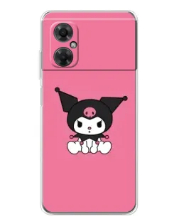 Чехол для Xiaomi Redmi Note 11R с картинкой «Хмурая Kuromi»