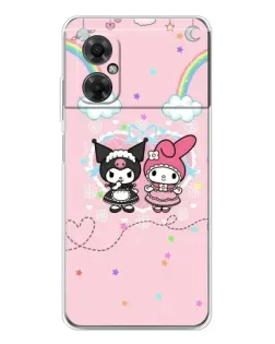 Чехол для Xiaomi Redmi Note 11R с картинкой «My Melody и Kuromi»