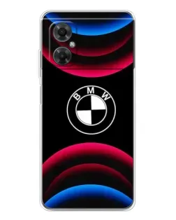 Чехол для Xiaomi Redmi Note 11R с картинкой «Логотип BMW и неоновые дуги» Чехол для Xiaomi Redmi Note 11R с картинкой «Логотип BMW и неоновые дуги»