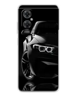 Чехол для Xiaomi Redmi Note 11R с картинкой «Черная BMW — профиль» Чехол для Xiaomi Redmi Note 11R с картинкой «Черная BMW — профиль»