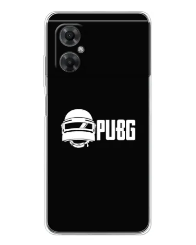 Чехол для Xiaomi Redmi Note 11R с картинкой «PUBG — классический лого»