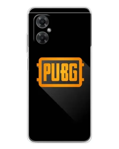 Чехол для Xiaomi Redmi Note 11R с картинкой «PUBG — рамка лого»