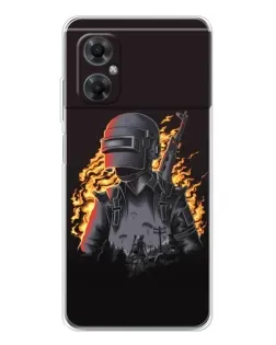 Чохол для Xiaomi Redmi Note 11R з картинкою «PUBG — вогняний силует» Чохол для Xiaomi Redmi Note 11R з картинкою «PUBG — вогняний силует»